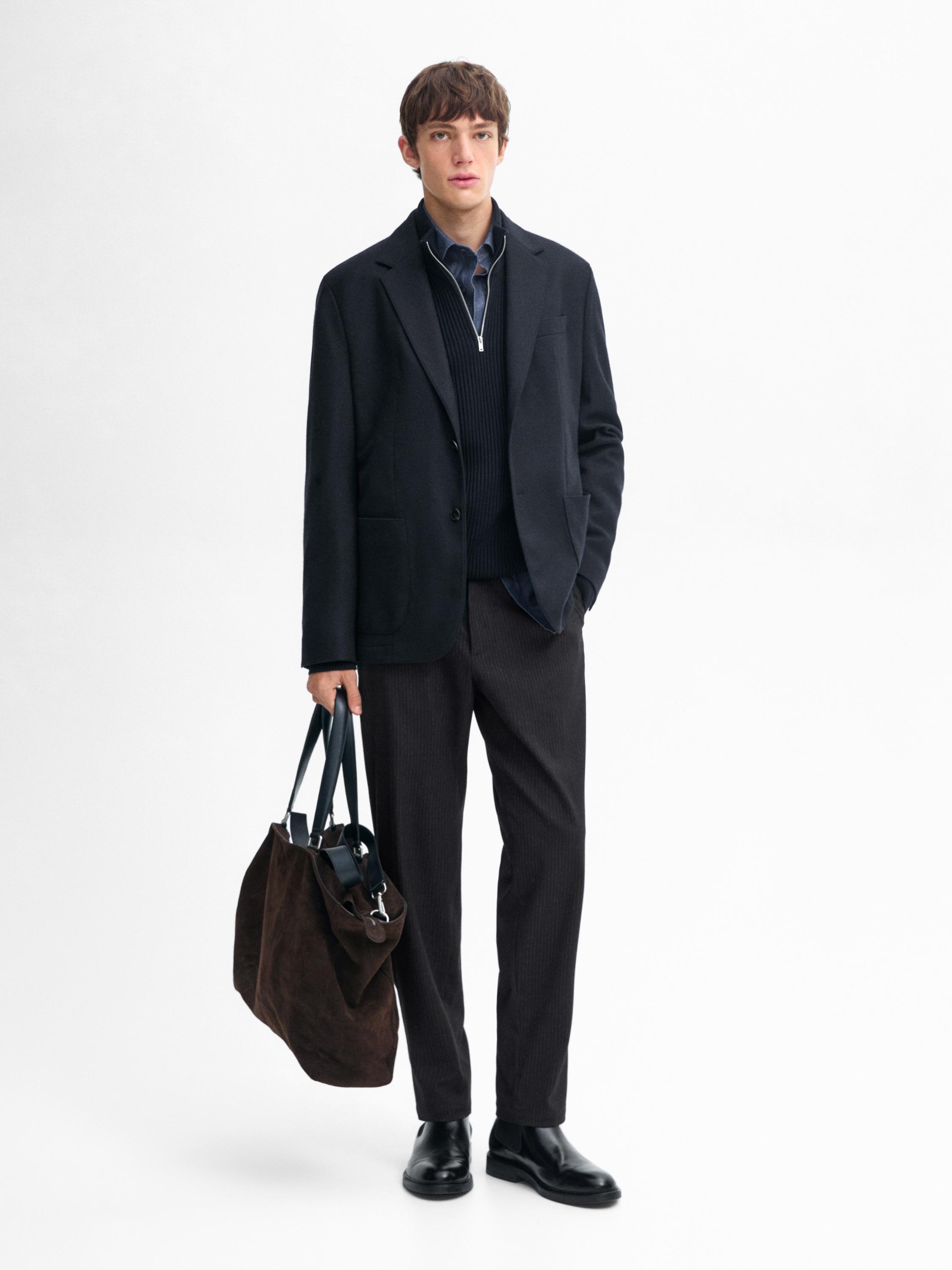 Blazer fluide 100 % laine